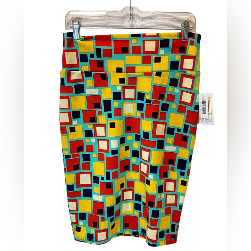 LuLaRoe Cassie Pencil Skirt Size Small- 70s Geometric